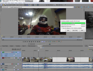 Editing a small video for our day at CIR.