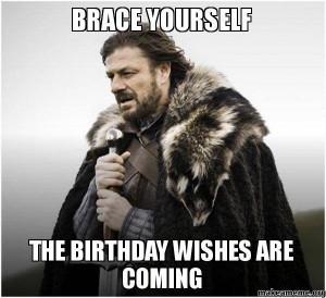 A birthday wish from Stefano, one of my best friends since we were 3.